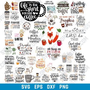 Coffee and Tea SVG bundle design