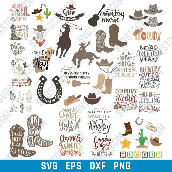 Western SVG bundle design