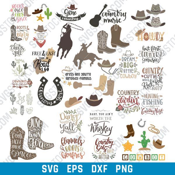 Western SVG bundle design - SVGSTOCK.com - Free SVG files Downlads ...