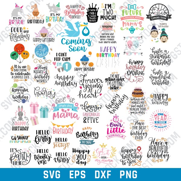 Download Happy Birthday Svg Bundle Svgstock Com Free Svg Files Downlads Get Access To Our Ever Growing Library Of Fonts Graphics Crafts And Much More