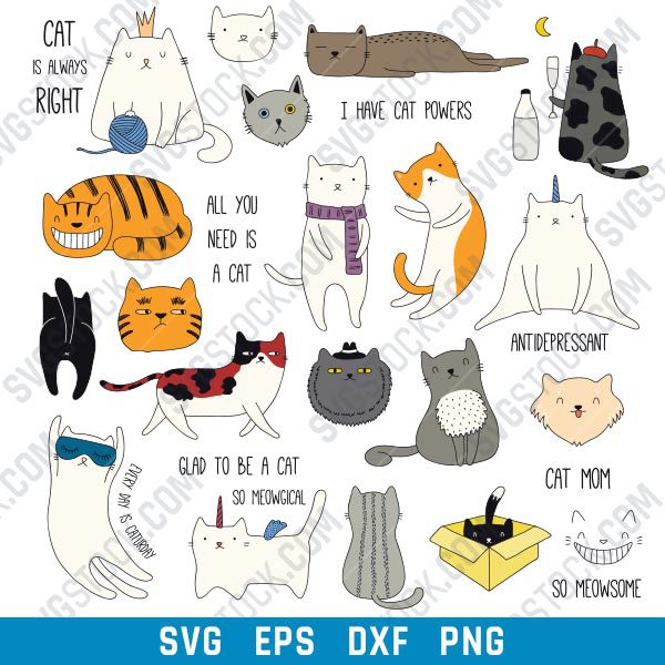 Cats SVG design files
