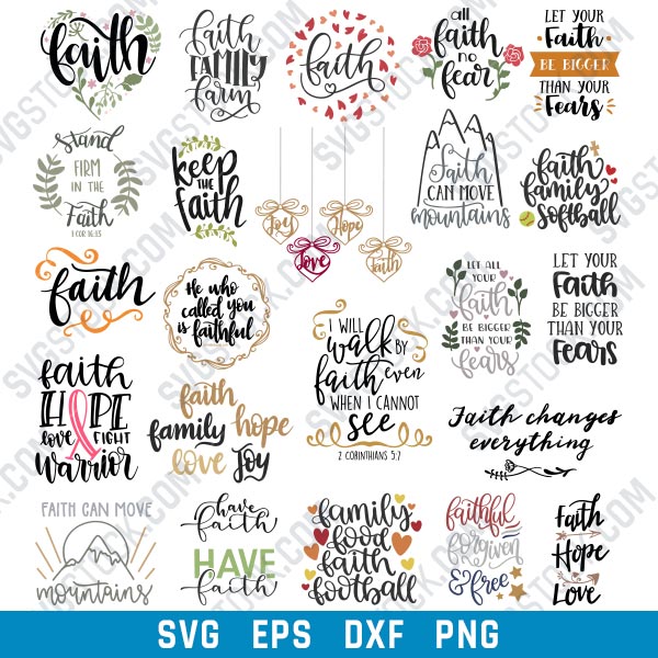Faith bundle SVG bundle Easter shirt SVG for Cricut Easter bundle SVG Bundle Digital Download