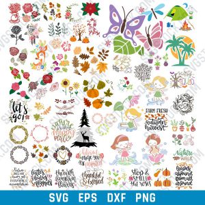 Nature Bundle design SVG files