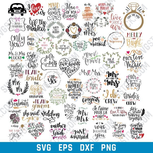 Weeding SVG bundle collection