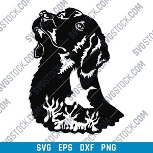 Engraving Dog Vector Design file - SVG DXF EPS PNG