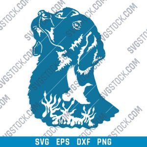 Engraving Dog Vector Design file - SVG DXF EPS PNG