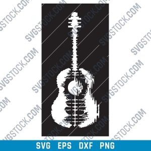 Guitar Art Vector design files - SVG DXF EPS AI CDR