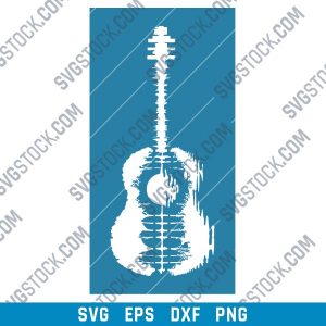 Guitar Art Vector design files - SVG DXF EPS AI CDR