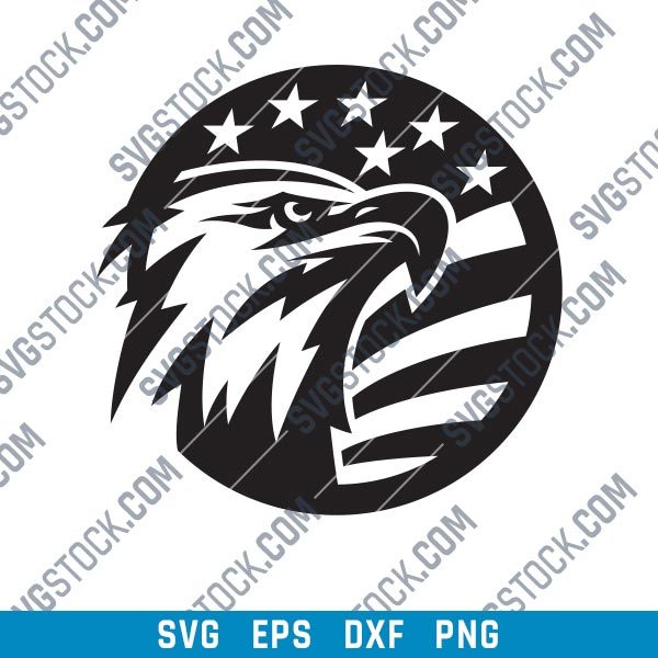 American Eagle Design files P0206 - SVG DXF EPS PNG