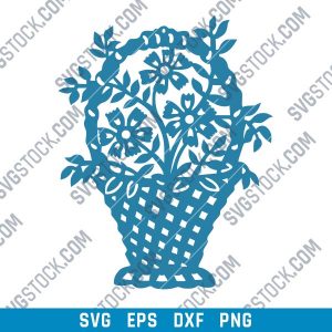 Bouquet of flowers Vector Design files - SVG DXF EPS PNG