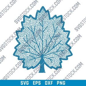 Maple leaf design files - DXF SVG EPS AI CDR