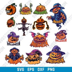 Pumpkin Scarecrow Vector Design file - SVG DXF EPS PNG