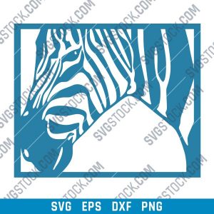 Zebra home decor vector design files - SVG DXF EPS PNG