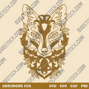 Ornament fox design files - SVG DXF EPS AI CDR