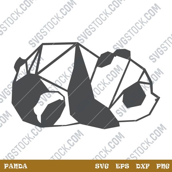 Panda design files – SVG DXF EPS PNG