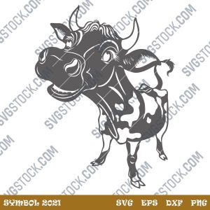 Symbol of 2021 bull design files – SVG DXF EPS PNG