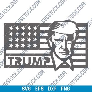 Donald Trump - Make America Great Again - DXF SVG EPS AI CDR