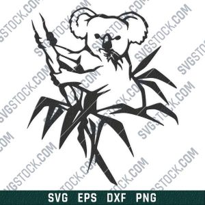 Koala vector design files - SVG DXF EPS PNG