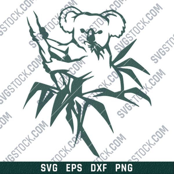 Koala vector design files - SVG DXF EPS PNG