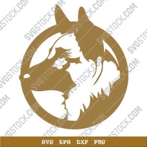 Dog german shepherd vector design files - SVG DXF EPS PNG