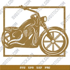 Harley davidson bike vector design files - SVG DXF EPS PNG