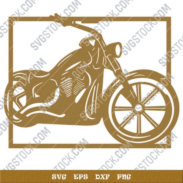 Harley davidson bike vector design files - SVG DXF EPS PNG