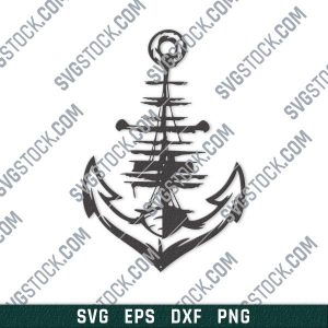 Anchor vector design files - SVG DXF EPS PNG