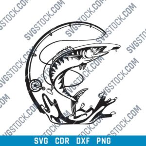 Barracuda Fish & DXF File Image