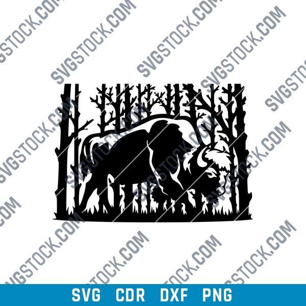 Bison DXF File Image