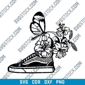 Butterfly with Shoe DXF File