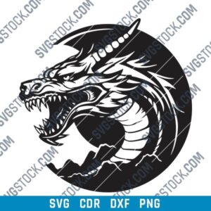 Dragon Head DXF Files