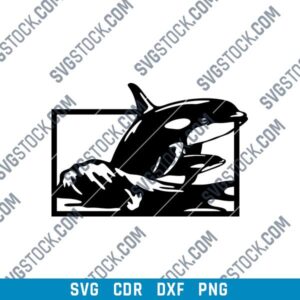 Whale Wall Decor DXF Files