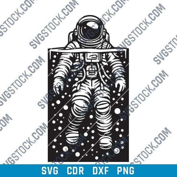 Astronaut in Water DXF Pattern