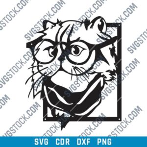 Cat with Scarf DXF File